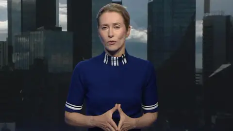 EU’s top diplomat Kaja Kallas speaking on BBC about Ukraine land concessions