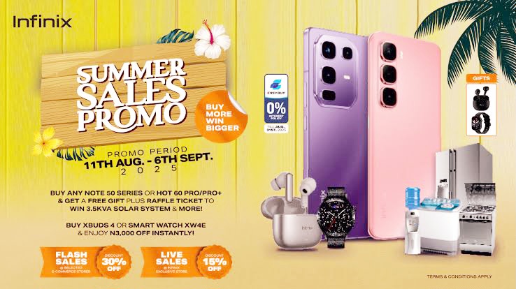 Infinix Summer Sales goes live on Instagram and TikTok with huge discounts.