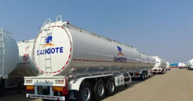 Dangote Petroleum Refinery logo representing the new petrol ex-depot price of ₦820 per litre.