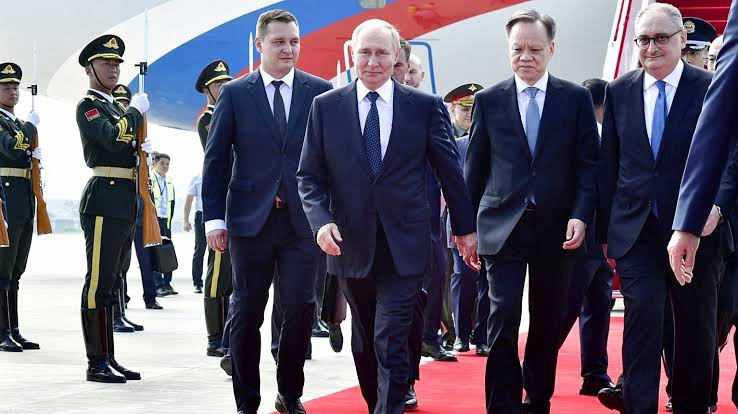 Russian President Vladimir Putin speaking at China summit on Ukraine invasion